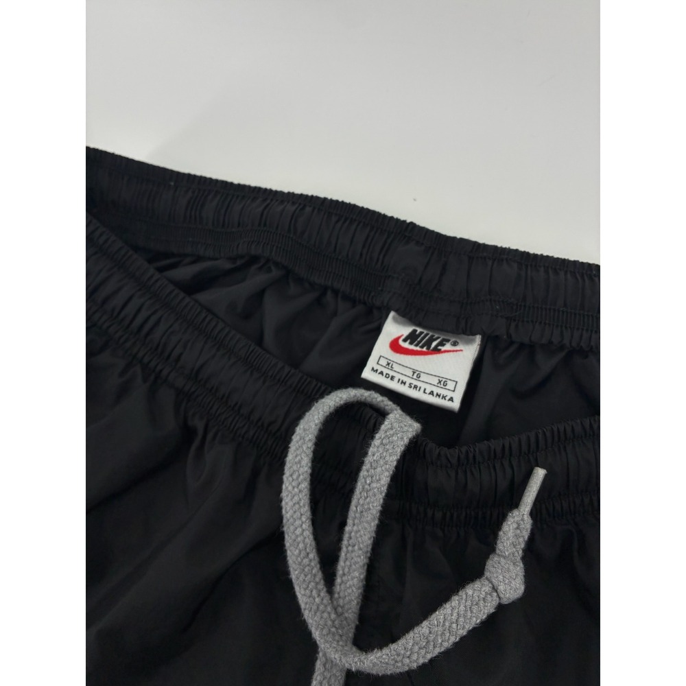 VNT 90's Nike Windbreaker Track Pants Black‎ XL Nylon Joggers Zipper Ankle